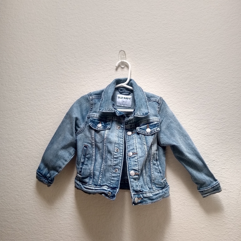 Old Navy Unisex Built In Flex Denim Jean Jacket 4t